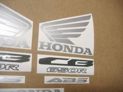 Honda CB 650R 2020 complete logo emblems set