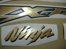 Kawasaki ZX-12R 2005 Ninja black stickers set