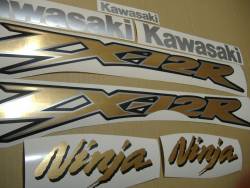 Kawasaki ZX 12R 2005 Ninja black decals