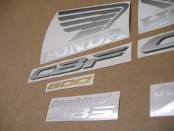 Honda CBF600 2007 replacement sticker set