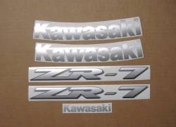 Kawasaki ZR-7 2002 restoration logo decals set