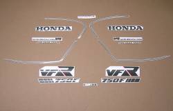 Honda VFR 750f 1987 rc24 complete decal set