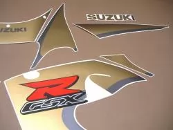 Matte gold graphics for Suzuki GSXR 600 SRAD 1997+