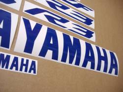 Yamaha R3 custom royal blue color logo emblems