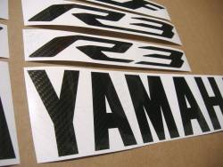 Carbon fiber decals set for Yamaha YZF R3 300