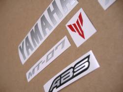 Yamaha MT-07 2013 full pattern emblems kit