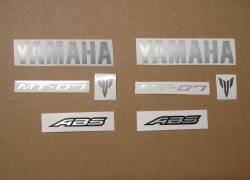 Yamaha MT-07 (mt07) 2016 pattern logo decals set