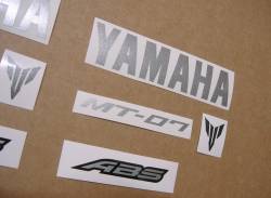 Yamaha MT-07 (mt07) 2016 pattern logo emblems set