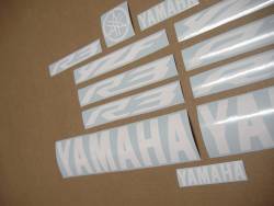 Yamaha YZF R3 321 custom white color decal set 