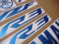 Yamaha R3 320 pearl blue logo emblems set 