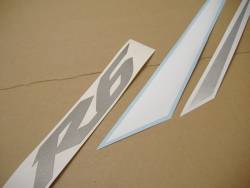 Yamaha YZF R6 2003 RJ05 silver decals