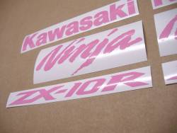 Kawasaki ZX-10R ninja soft (light) pink emblems