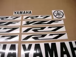Black emblems logo kit for Yamaha YZF R7 750