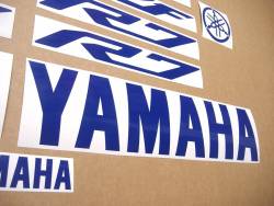 Yamaha YZF R7 royal blue decals logo set