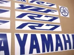 Yamaha YZF R7 medium blue stickers setYamaha YZF R7 medium blue stickers set