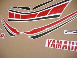 Yamaha FZ8 50th anniversary WGP complete sticker set