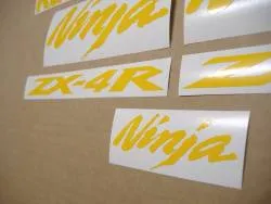 Yellow emblems logo kit for Kawasaki zx4r ninja