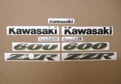 Kawasaki zzr 600 1993 grey complete decals set