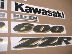 Kawasaki zzr 600 1993 grey oem pattern graphics