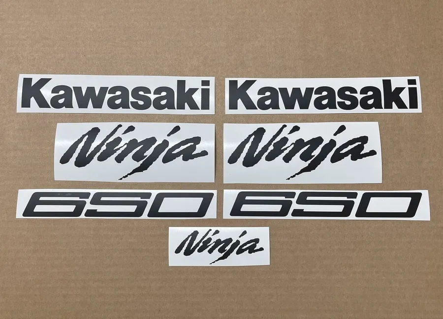 Kawasaki 650 Ninja aftermarket satin black stickers