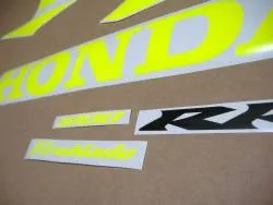 Neon signal yellow graphics for Honda cbr Fireblade