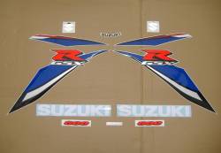 Suzuki GSX-R 600 2009 white decals kit 