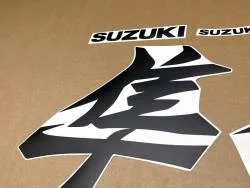 Matte black kanji emblems for Suzuki Hayabusa 2021+ mk3