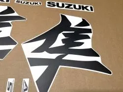 Matte black kanji graphics for Suzuki Hayabusa 2021+ mk3