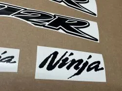 Kawasaki ZX-12R ninja custom gloss black color decals