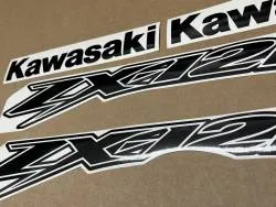 Black custom decals for Kawasaki ZX-12R (zx1200b)