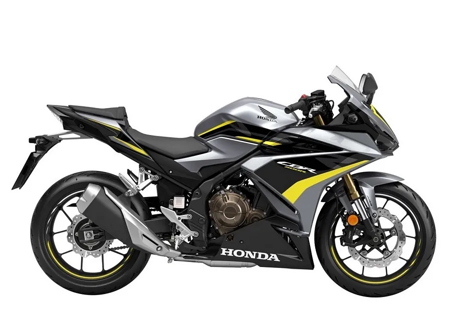 Honda CBR 500R 2023 black-yellow version decals