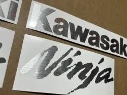 Brushed silver stickers for Kawasaki ZX Ninja 500