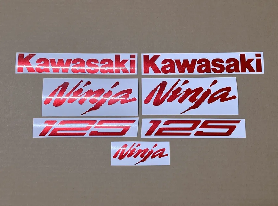 Cherry pearl red decals for Kawasaki ZX Ninja 125