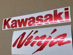 Metallic red emblems for Kawasaki ZX Ninja 650