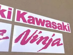 Hot pink decals for Kawasaki Ninja 650 ZX