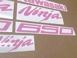 Soft pink stickers for Kawasaki Ninja 650 ZX