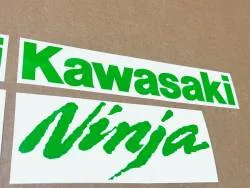 Lime green emblems for Kawasaki Ninja 125 ZX