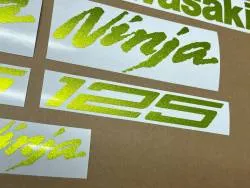 Metallic green stickers for Kawasaki Ninja 125 ZX