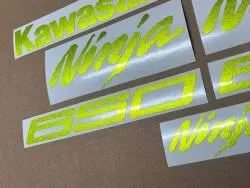 Metallic green emblems for Kawasaki Ninja 650 ZX