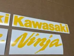 Yellow decals for Kawasaki Ninja 650 ZX
