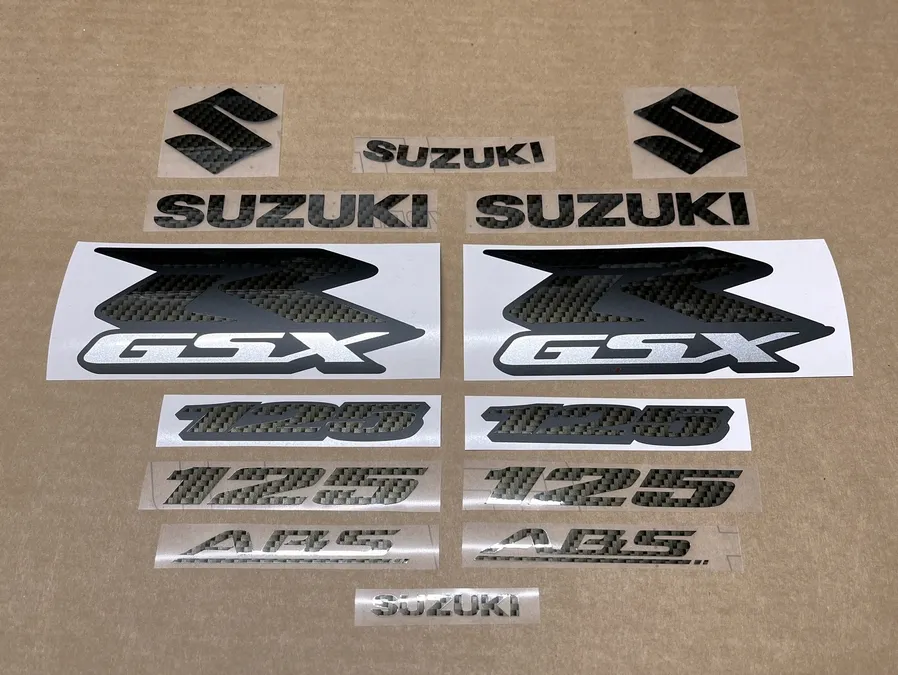 Carbon fiber decals for Suzuki GSXR 125