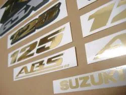 Mirror gold sticker set for Suzuki GSX-R 125 cc