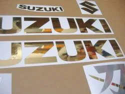Mirror gold decals for for Suzuki Katana gsx-f