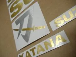Inox gold decals for Suzuki Katana gsx-f