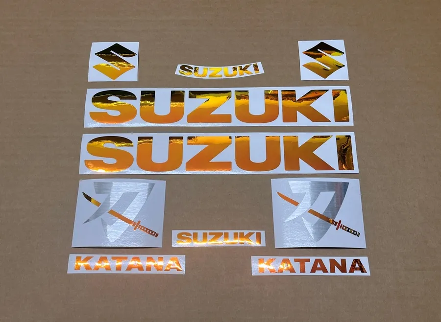 Neo chrome emblems for Suzuki Katana gsx-f