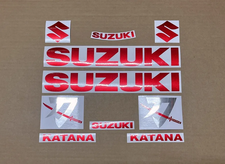 Cherry red stickers for Suzuki Katana gsxf