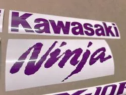 Purple logo emblems for Kawasaki ZX-10R ninja
