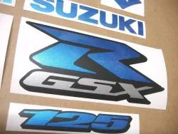 Blue pearl decals for for Suzuki GSX-R 125 cc