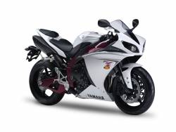 Yamaha R1 2009 RN22 white EU labels graphics