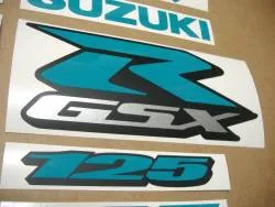 Teal green stickers for Suzuki GSXR 125